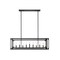 Z-Lite Easton Linear Chandelier, 9-Light, 13 In.W x 44 In.L x 13 In.H, Matte Black/Matte Black 3038-9L-MB - alternate 7